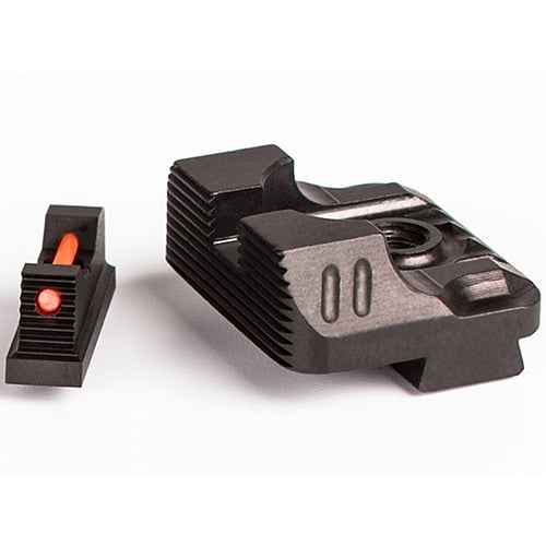 ZEV SIT 215 FIB OPT FRT CMB V3 BLK REARZev Technologies Combat Sight Set, .215 FO Fiber optic sight sets have the highest resolution and greatest ease of acquisition - Higher visibility will allow you to keep your sights on targetu to keep your sights on target